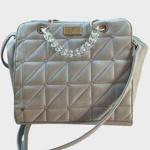 Luv Betsey Satchel Crossbody LBVIOLET Quilted Heart Violet